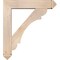 Ekena Millwork Olympic Arts and Crafts Smooth Bracket w/ Offset Brace, Douglas Fir, 7 1/2"W x 36"D x 40"H BKT0806X36X40OLY03SDF - alternate 4
